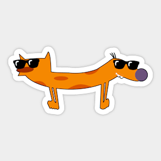 Cool Catdog Sticker